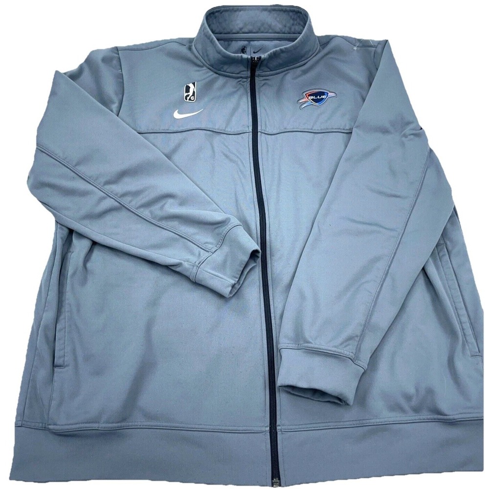 Oklahoma City Blue Jacket Men XXL Gray Nike Dri FIt Track Suit Warm Up G League